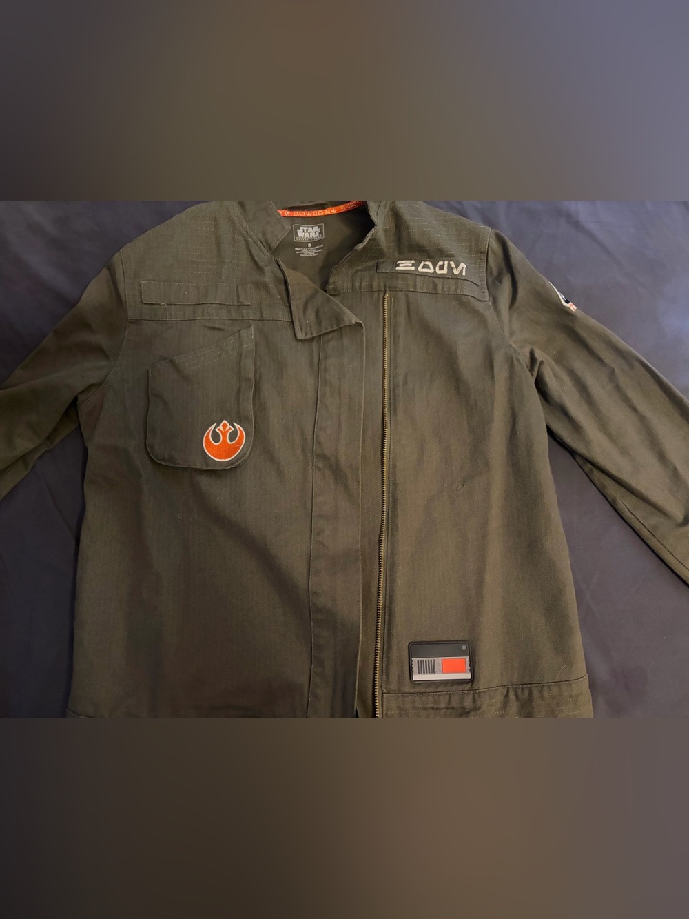 Star Wars Galaxys Edge Resistance Officer Jacket Green Size Small